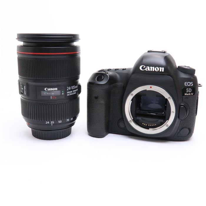 【あす楽】 【中古】 《並品》 Canon EOS 5D Mark IV EF24-105L IS II USM レンズキット 【フォーカシングスクリーンモードダイヤルユニットマウントゴム直進キーユニット部品交換/レンズ内クリーニング/各部点検済】 デジタルカメラ