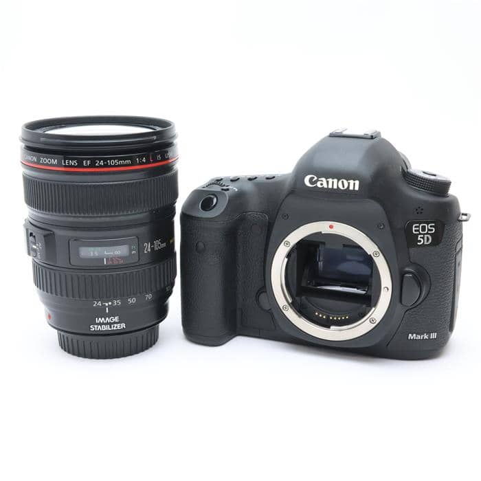 【あす楽】 【中古】 《並品》 Canon EOS 5D Mark III EF24-105L IS U レンズキット 【シャッターユニット交換/グリップラバーミラーボックスユニットメインダイヤルユニット部品交換/各部点検済】 デジタルカメラ