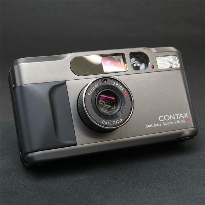 【あす楽】 【中古】 《良品》 CONTAX T2 チタンブラック 【希少なチタンブラックが入荷しました！】【レンズ制御電子部品交換/各部点検済】