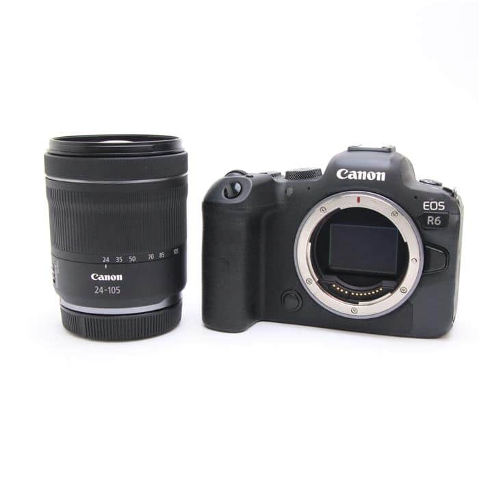 【あす楽】 【中古】 《良品》 Canon EOS R6 RF24-105 IS STMレンズキット 【アイピースカバー/メディアスロット後カバー部品交換/各部点検済】 デジタルカメラ