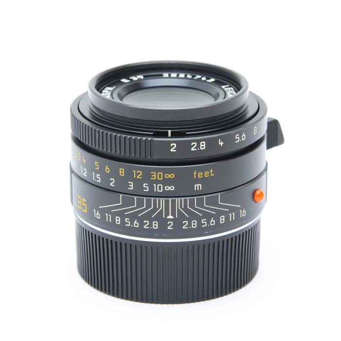 【あす楽】 【中古】 《良品》 Leica ズミクロン M35mm F2 ASPH. (フードはめ込み式) ブラック【点検証明書付きライカカメラジャパンにてレンズ内クリーニング/絞りリングフォーカシングマウント作動調整/各部点検済】 Lens 交換レンズ