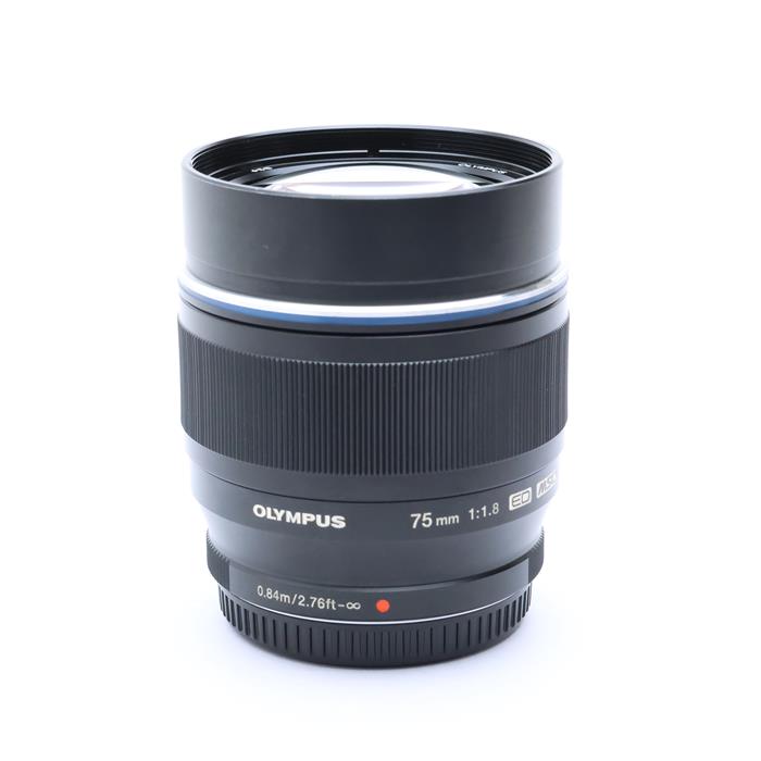 【あす楽】 【中古】 《良品》 OLYMPUS M.ZUIKO DIGITAL ED 75mm F1.8 ブラック 【レンズ内クリーニング/各部点検済】 (マイクロフォーサーズ) Lens 交換レンズ