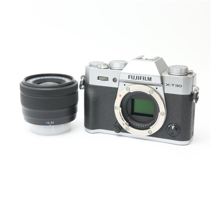 【中古】 《美品》 FUJIFILM X-T30 II レンズキット シルバー【上下外装部ファインダーカバー液晶外装..