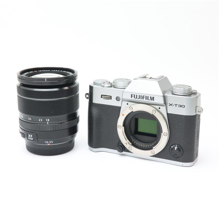 【中古】 《並品》 FUJIFILM X-T30 XF18-55mmレンズキット シルバー 【グリップラバー部品交換/センサークリーニング/3群レンズ交換修理/各部点検済】 [ デジタルカメラ ]