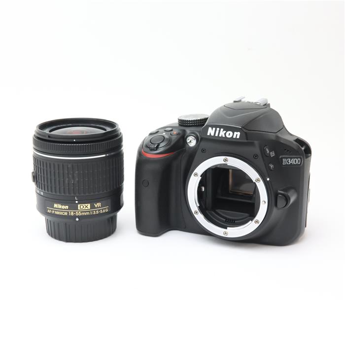 【中古】 《並品》 Nikon D3400 18-55VR レンズキット ブラック [ デジタルカメラ ]