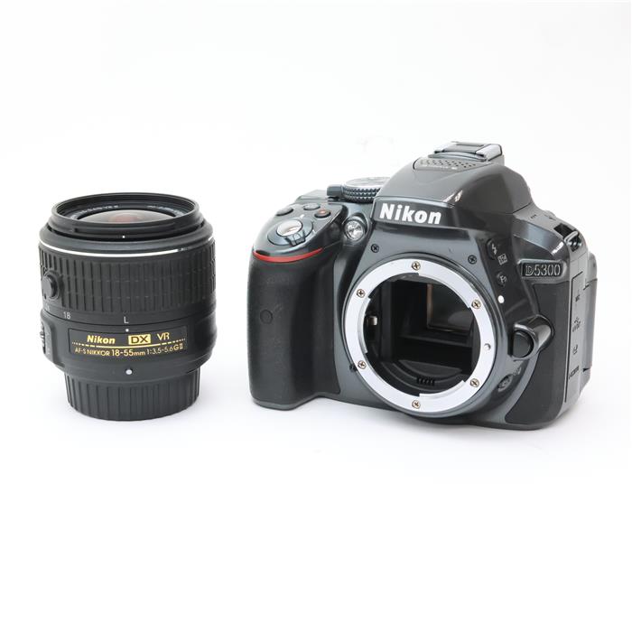 【中古】 《並品》 Nikon D5300 18-55 VR II レンズキット グレー [ デジタルカメラ ]