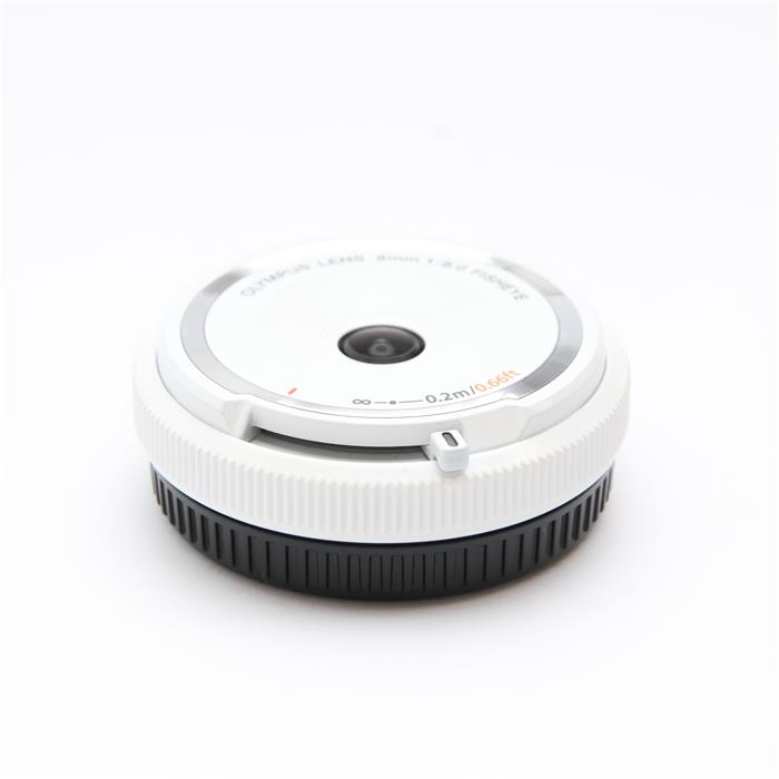 OLYMPUS - 【中古】 《美品》 OLYMPUS フィッシュアイボディキャップレンズ BCL-0980 ホワイト (マイクロフォーサーズ) [ Lens | 交換レンズ ]