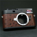 【中古】 《新同品》 Leica M11-P アラカルト カスタムレザーサービス(No3 オーストリッチ風 チェスナット) ブラックペイント 【点検証明書付きラ...