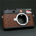 【中古】 《新同品》 Leica M11 アラカルト カスタムレザーサービス(No3 オーストリッチ風 チェスナット) ブラックペイント 【点検証明書付きライカ...