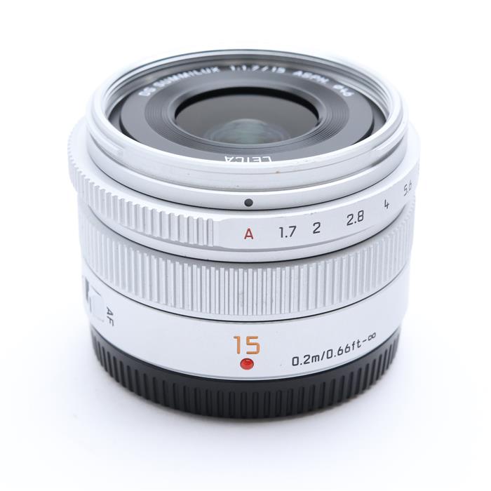 【中古】 《良品》 Panasonic LEICA DG SUMMILUX 15mm F1.7 ASPH. H-X015-S シルバー (マイクロフォーサーズ) [ Lens | 交換レンズ ]