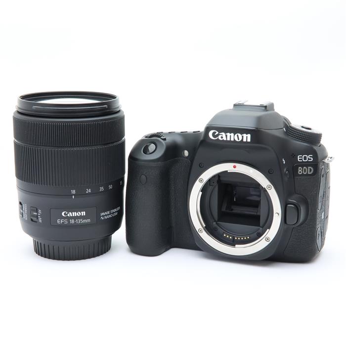 【中古】 《並品》 Canon EOS 80D EF-S18-135 IS USM レンズキット [ ...