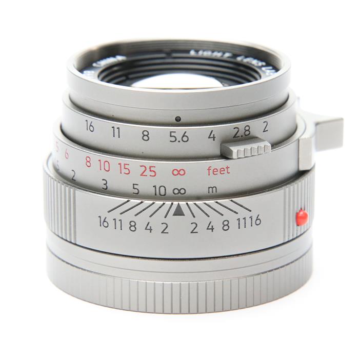 【中古】 《美品》 Light lens lab M 50mm F2 周エルカン（ライカM用）+UVフィルター+フード カラー チタンカラー [ Lens | 交換レンズ ]