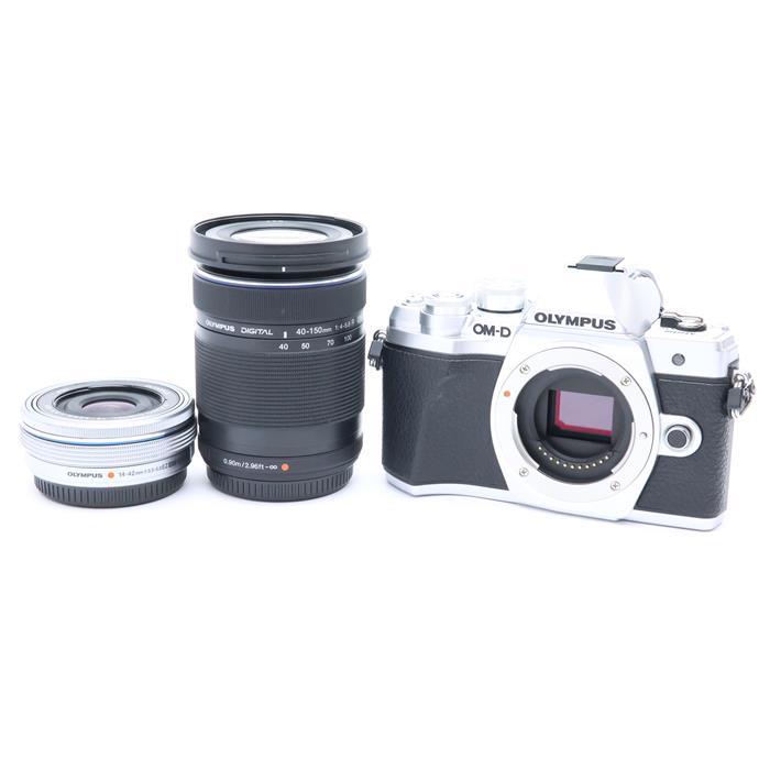 【中古】 《並品》 OLYMPUS OM-D E-M10 Mark III EZダブルズームキット シルバー 【カメラ下カバー部品交換/40-150mmレンズ内クリーニング/各部点検済】 [ デジタルカメラ ]