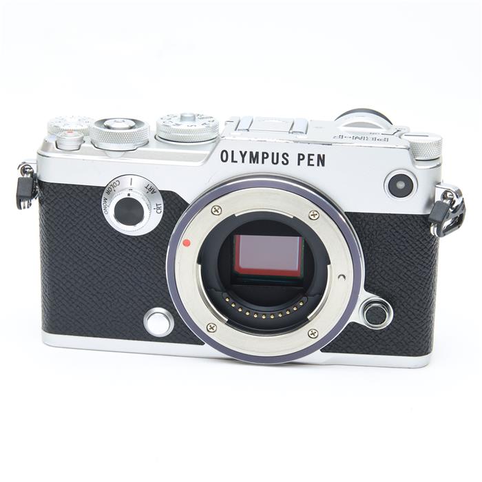 【中古】 《並品》 OLYMPUS PEN-F ボディ シルバー 【背面グリップ部品交換/各部点検済】 [ デジタルカメラ ]