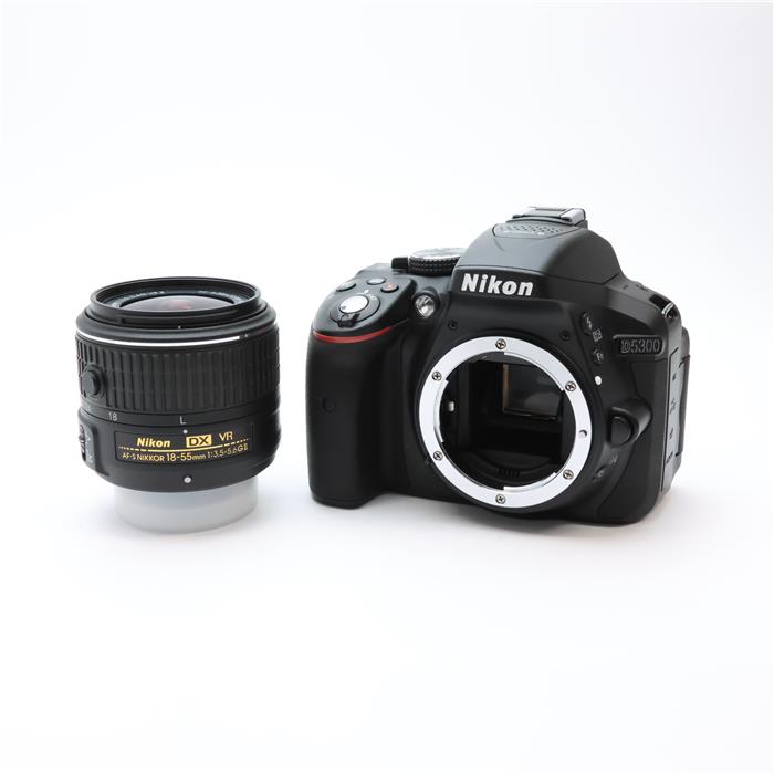【中古】 《良品》 Nikon D5300 18-55 VR II レンズキット ブラック 【別売フィルター付！】 [ デジタルカメラ ]
