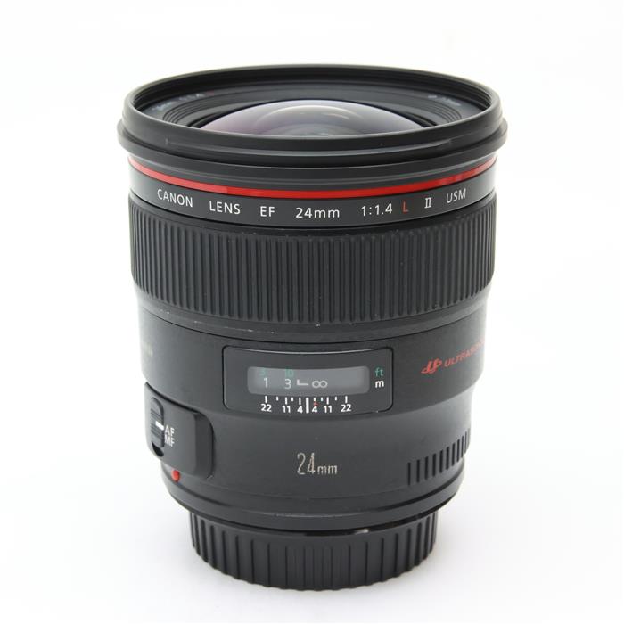 【中古】 《並品》 Canon EF24mm F1.4L II USM 【マウント機構フィルター枠スイッチピントリングラバー部品交換/各部点検済】 [ Lens | 交換レンズ ]