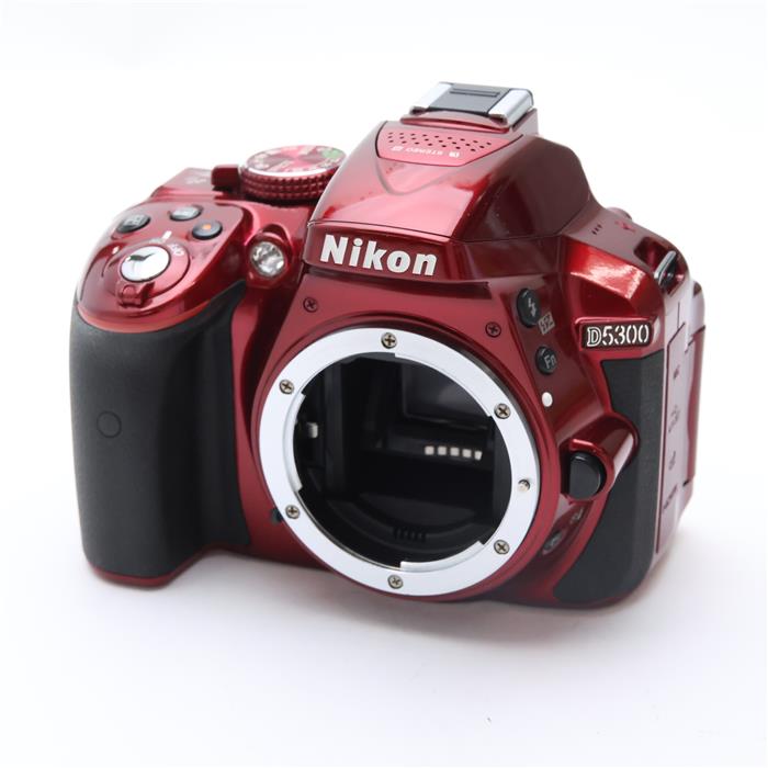 【中古】 《並品》 Nikon D5300 ボディ レッド 【グリップ端子カバー部品交換/接眼レンズファインダー内清掃/各部点検済】[ デジタルカメラ ]