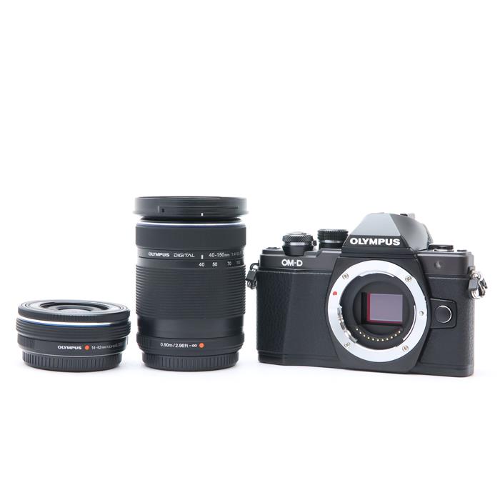 【中古】 《良品》 OLYMPUS OM-D E-M10 Mark II EZダブルズームキット ブラック 【EVFユニット部品交換/レンズ内クリーニング/各部点検済】 [ デジタルカメラ ]