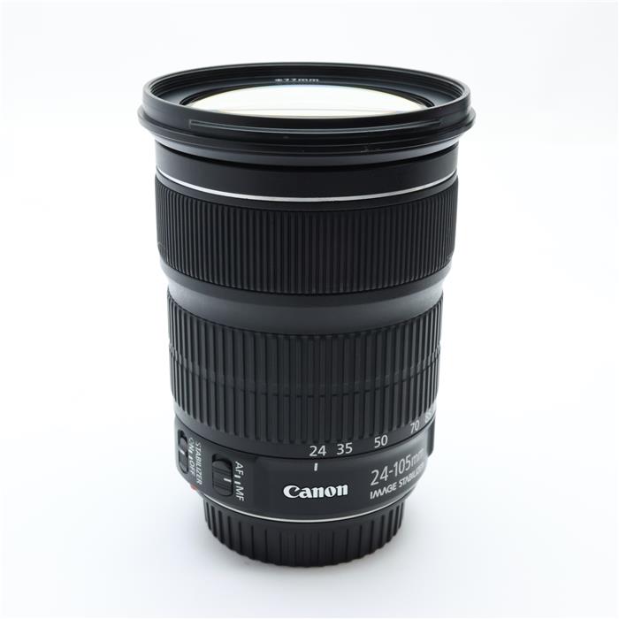 【中古】 《良品》 Canon EF24-105mm F3.5-5.6 IS STM 【直進キーユニット部品交換/各部点検済】【別売レンズフード付！】 Lens 交換レンズ