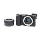 【あす楽】 【中古】 《並品》 SONY α6400 パワーズームレンズキット ILCE-6400L ブラック 【グリップラバー部品交換/各部点検済】 [ デジタルカメラ ]