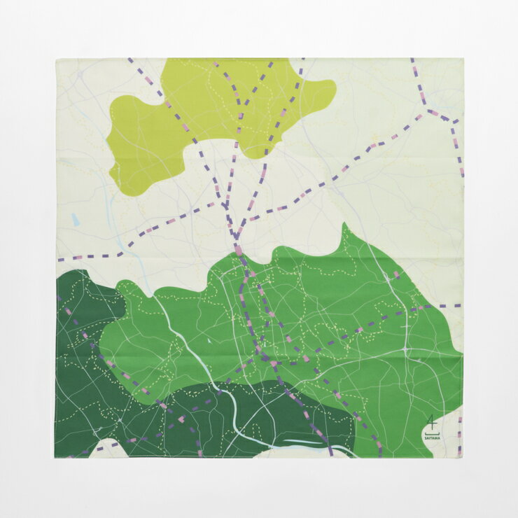 ハンカチ / 埼玉県|地図グッズ|Map Design GALLERY|ゼンリン