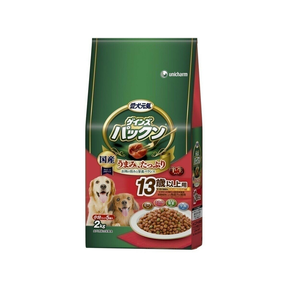 樂天商城 - ゲインズパックン 13歳愛犬用 2．0kg