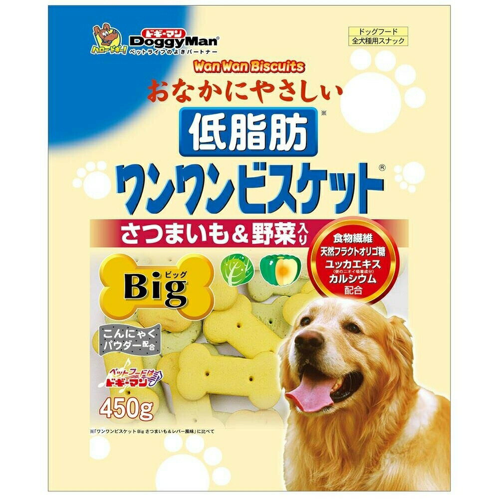 乐天商城 - 低脂肪ワンワンビスケットBigいも野菜450