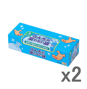 【送料無料】うんちが臭わない袋BOSペット用 S200枚入x2個セット（ペット用箱型） （bos 消臭袋）