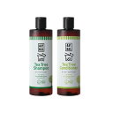 【着後レビューで200円クーポンGET】APDC ティーツリー(ティートリー) シャンプー 500ml + コンディショナー 500ml
