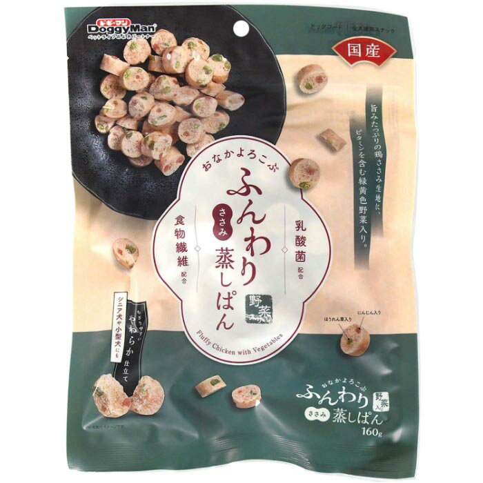 乐天商城 - おなかよろこぶ ふんわりささみ蒸しぱん 野菜入り 160g