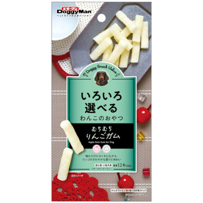 ドギースナックバリュー むちむちりんごガム 35g(標準12本)