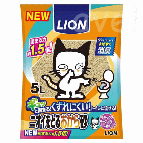 ペットキレイ ニオイをとる おから砂 5L【sg】