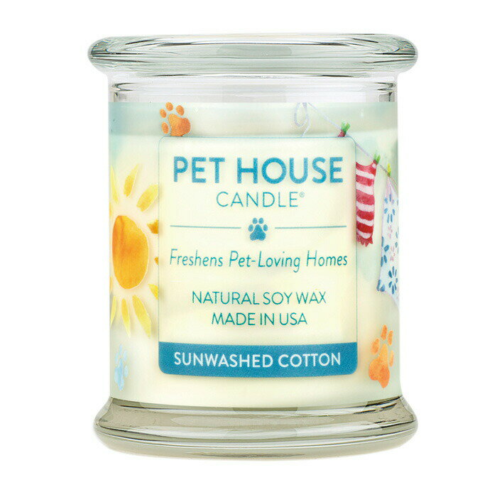 PET HOUSE キャンドル サンウォッシュドコットン L ソイワックス 消臭【tt】