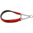 イタリアferplast社製 デイトナ CSS 20/55 レッド 犬 首輪 チェーン ハーフチョーク 首回り55cm