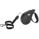 イタリアferplast社製 アミーゴ コード S AMIGO CORD 犬 りーど 伸縮 リード 5m さんぽグッズ ブラック&ブラック