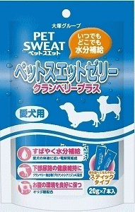 ハッピーヘルス ペットスエットゼリー 愛犬用 クランベリープラス 20gx7本入り