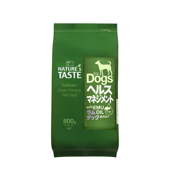 ネイチャーズテイスト（Nature's Taste） 犬用 ヘルス マネジメント ラム＆ダック 800g