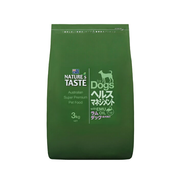 ネイチャーズテイスト（Nature's Taste） 犬用 ヘルス マネジメント ラム＆ダック 3.0kg