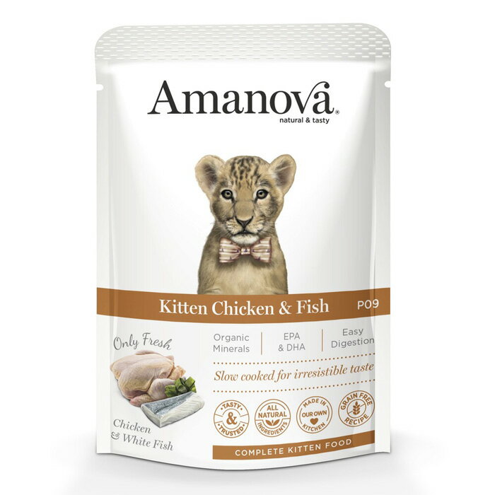樂天商城 - アマノバ（Amanova） パウチ キトン チキン アンド フィッシュ 85g 【tt】
