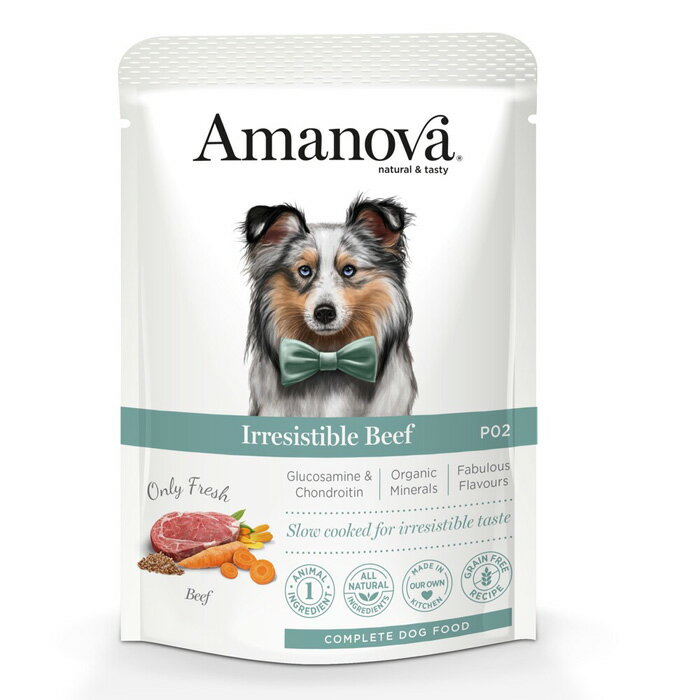 アマノバ（Amanova） パウチ アダルト イレジスタブル ビーフ 300g 【tt】