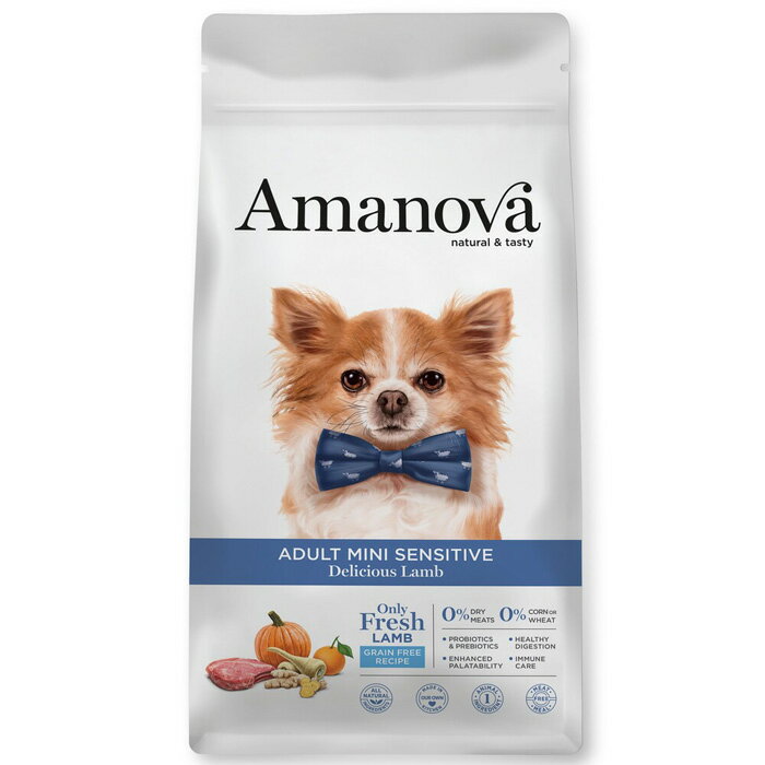 Rakuten - アマノバ（Amanova） アダルト ミニ センシティブ デリシャス ラム 小粒 0.8kg 【tt】