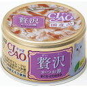 チャオ(CIAO) 贅沢かつお節鮪とりささみ80g
