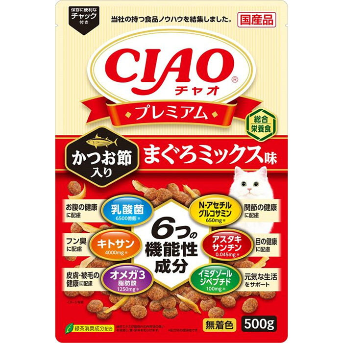 CIAO プレミアム かつお節入り まぐろミックス味 500g