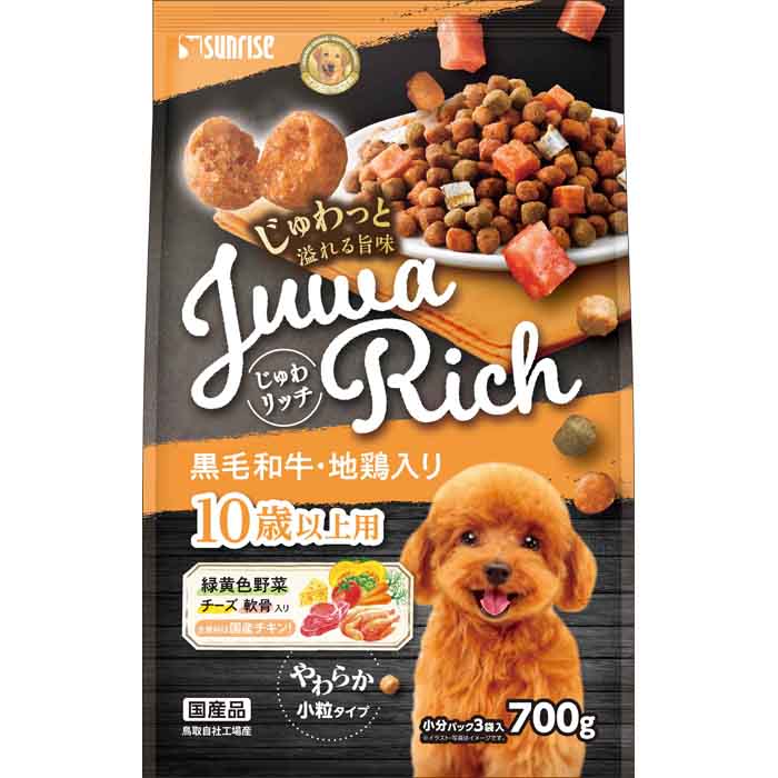 樂天商城 - じゅわリッチ 黒毛和牛・地鶏入り 10歳以上用 700g