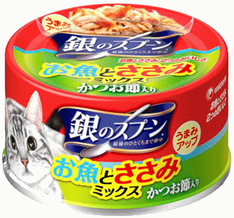 Natural - 銀のスプーン 缶 お魚ミックス かつお節70g