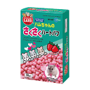 ■ふわふわ、サクサクのスナックをイチゴフレーバーで仕上げました。 内容量 30g 原材料 米粉、砂糖、小麦粉、コーン、バター、麦芽、ビタミン類（A、B1、B12、B6、B2、C、D3、E、K1、葉酸、ナイアシン、パントテン酸、ビオチン）香料、着色料（赤色14号） メーカー マルカン 対象 ハムスター・リス