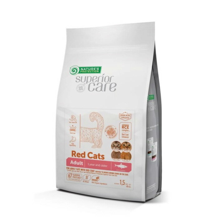 Rakuten - ネイチャーズプロテクション（Nature's Protection）猫用 レッドキャット アダルト 1.5kg