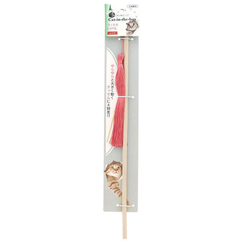 アドメイト Cat-in-the-box タッセルじゃらし レッド