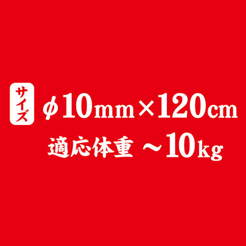 犬雅 唐草丸紐 10mm 赤 2