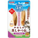ペティオ 素材そのまま ねこちゃんの やわらか蒸しかつお ほたて貝柱味 2本入